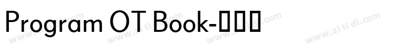 Program OT Book字体转换